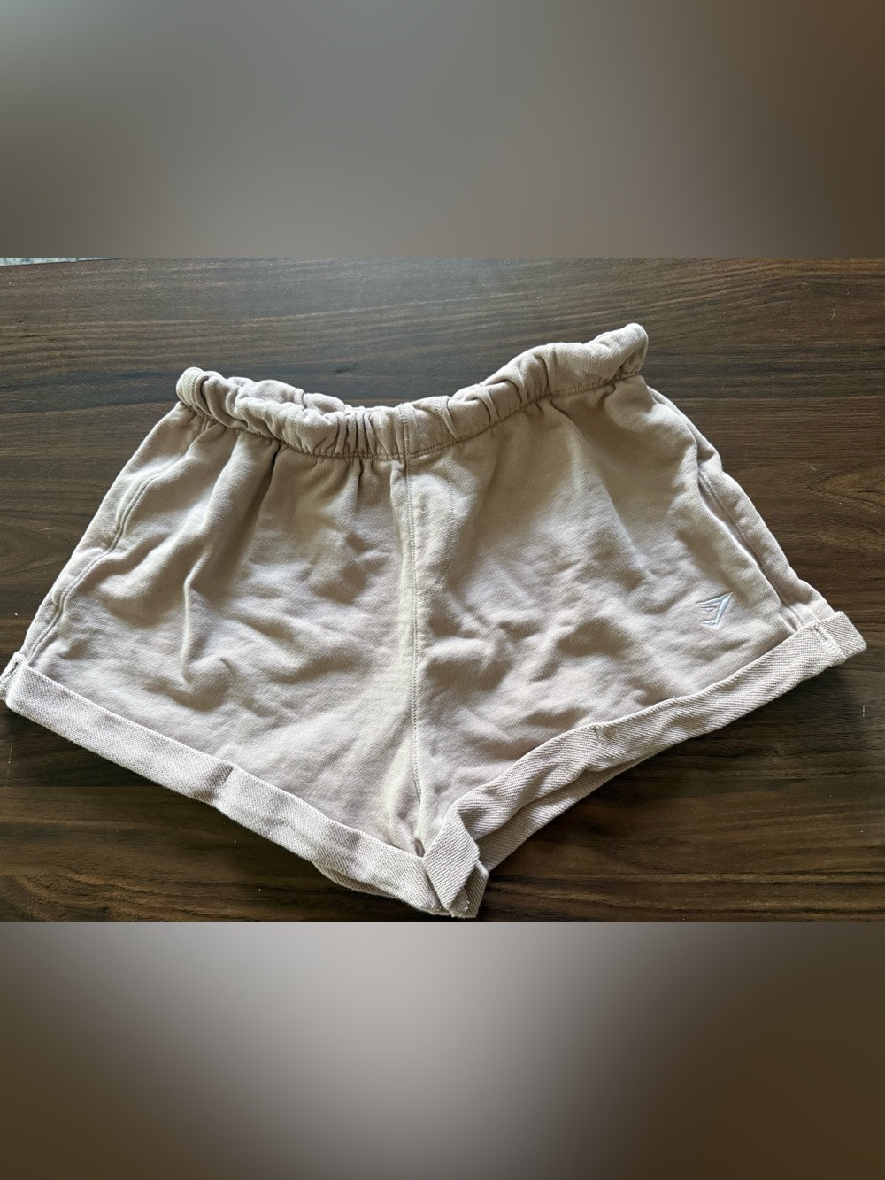 Gymshark Women's Elastic Waist Athletic Shorts - Light Taupe